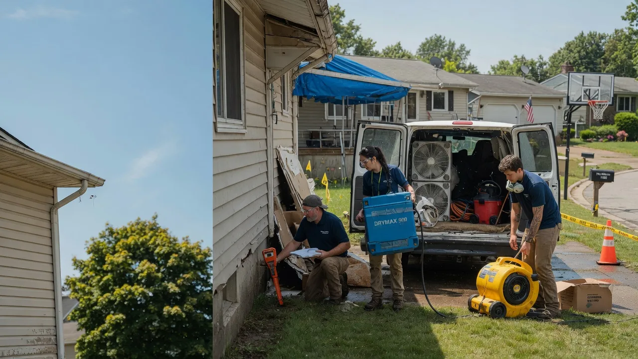 Ceiling Leak Cleanup in Preemption, IL near me
